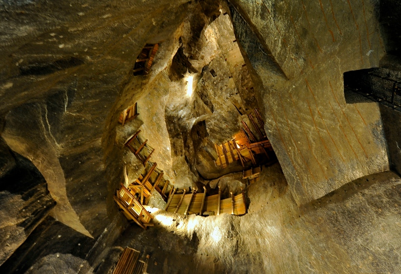 Inside Wieliczka Salt Mine